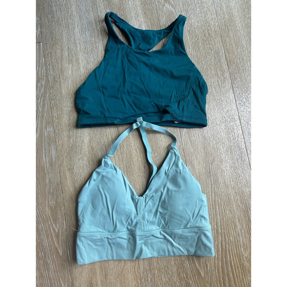 Alphalete bundle of 2 sports bras Blue smalls athletic gym active fitness yoga